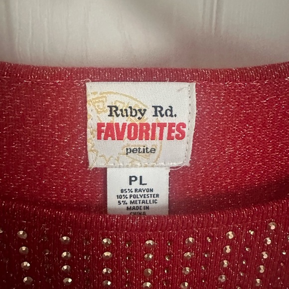 🔥 4 for $20!! Ruby Rd 3/4 sleeve lightweight sweater - Picture 2 of 2